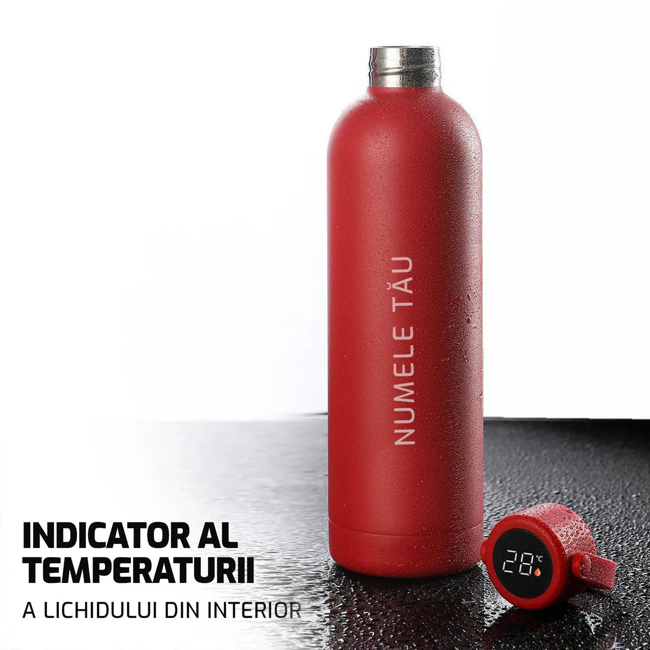 Thermoskanne mit Temperaturanzeige
